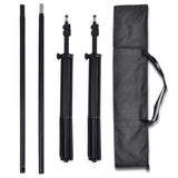 Photo Studio Kit with 3 Cotton Backdrops Adjustable Frame 3x6m 275420