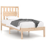 Bed Frame without Mattress Solid Wood Single 3103898