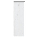 Cabinet with Glass Doors BODO White Solid Wood Pine 355077