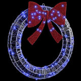 Wreath with 60 LEDs Blue 76 x 76 x8.5 cm Acrylic 42019123