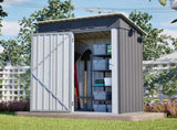 5x3 FT Outdoor Metal Storage Shed, Garden Tool Shed with 2 Vents, Weatherproof Color-Coated Steel, W5718P462144