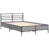 Bed Frame without Mattress Grey Sonoma 135x190 cm Double 3280075