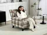 160&deg Reclining Armchair, with Footrest - Brown T3398P343455