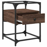 Bedside Cabinets 2 pcs Brown Oak 40x40x55 cm Engineered Wood 846083