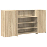 Reception Desk Sonoma Oak 200x50x103.5 cm Engineered Wood 3324180