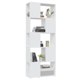 Book Cabinet Room Divider White 60x24x155 cm Engineered Wood 809089