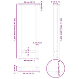 Bar Table Legs Black 2 pcs 50x cm Steel 4013340