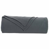 Throw Blankets 6 pcs Dark Grey 210 x 140 cm Fleece 42017143