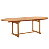 9 Piece Garden Dining Set Solid Wood Acacia and Textilene 3279277