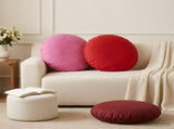 Throw Pillow 6 pcs HEERLEN Red Dia. 60 cm Polyester 929818