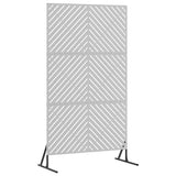 Privacy Screen 100 x 50 x 180 cm Galvanised Steel Silver 868547