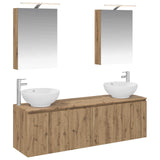 Bathroom Cabinet Set 5 pcs Artisan Oak Engineered Wood 3406478