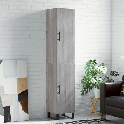 Highboard Grey Sonoma 34.5x34x180 cm Engineered Wood 3198815