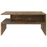Coffee Table Smoked Oak 90x60x42,5 cm Engineered Wood 815855