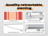 Retractable Awning Yellow 300 x 200 cm Fabric 3329543