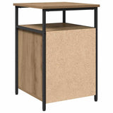 Bedside Cabinet with Drawer 2 pcs Artisan oak Engineered Wood 879504