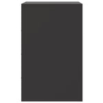 ZNTS Bedside Cabinet Black 34.5x39x62 cm Steel 841775