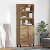 Highboard with Drawer 2 pcs Artisan Oak Engineered Wood 3415988