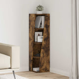 Corner Cabinet Smoked Oak 27.5x27x102cm Engineered Wood 889850