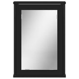 Bathroom Mirror Cabinet Black 42x12x60 cm Engineered Wood 842431