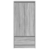 Cabinet with Drawer Grey Sonoma 55.5x34x119.5 cm Engineered Wood 861648
