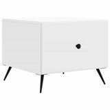 Coffee Table with Drawer White 49 x 50 x 40 cm Engineered Wood 895655