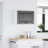Kitchen Wall Cabinet Lucca Black Engineered Wood 853838