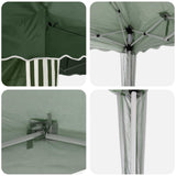 Pop-up Party Tent 195 x 195 x 245 cm Green Oxford Fabric 42019728