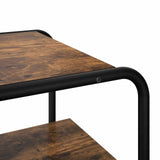 Console Table Smoked Oak 100 x 41 x 75 cm Engineered Wood 8007541