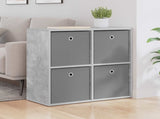 Sideboard with Drawer Concrete Grey 68.5 x 32 x 67 cm 8000543