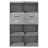 Highboard Concrete Grey 80x42.5x124 cm Engineered Wood 3281388
