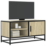 TV Cabinet Sonoma Oak 80x34.5x40 cm Engineered Wood and Metal 848820