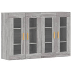 Wall Mounted Cabinets 2 pcs Grey Sonoma Engineered Wood 3197903