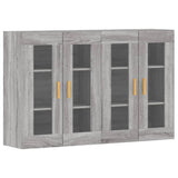 Wall Mounted Cabinets 2 pcs Grey Sonoma Engineered Wood 3197903
