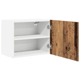 Hanging Cabinet 2 pcs Old Wood and White 50 x 31 x 40 cm 884159