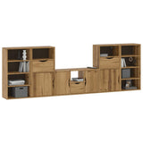 5 Piece TV Units with Storage ODDA Solid Wood Pine 3365378