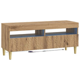 5 Piece LED TV Cabinet Artisan Oak Engineered Wood 3416770