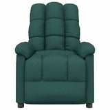 Massage Chair Dark Green Fabric 289812