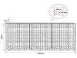 Gabion with 3.5 mm Wire and 5x10 cm Mesh 300x20x150 cm 3462648