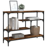 Console Table Smoked Oak 100x30x75 cm Engineered Wood 838915