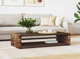 Coffee Table Natural 110 x 55 x 35 cm Solid Mahogany Wood 42011581