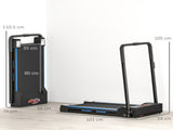 Folding Motorised Home Treadmill Walking Machine with LCD Monitor, Blue T3398P349145