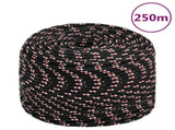 Boat Rope Black 8 mm 250 m Polypropylene 152345
