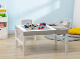 Kids Table and Chair Set, with Storage Space - Grey T3398P421978