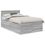 Bed Frame Grey Sonoma 120 x 200 cm Engineered Wood 3408604