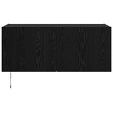 TV Wall Cabinet Black Oak 100 x 35 x 41 cm Engineered Wood 886252