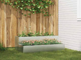 Garden Planter Silver 100 x 60 x 45 cm Galvanised Steel 865874