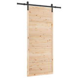 Sliding Door Natural 80 x 208 cm Solid Pine Wood 3445654