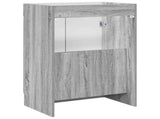 Bathroom under Sink Cabinet Grey Sonoma 56 x 37.5 x 81 cm 890100