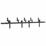 Sliding Door Hardware Kit 200 cm Steel Black 3295722